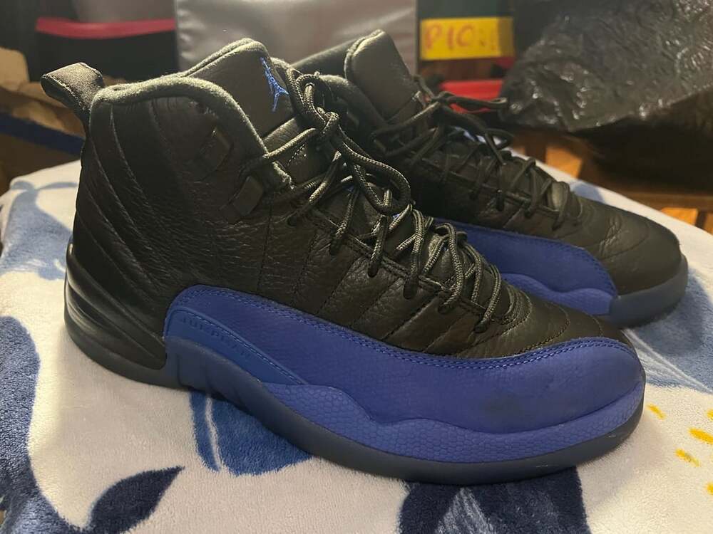 Jordan Air Jordan 12 Retro Size 9 Game Royal Black